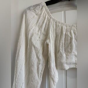 Surf Gypsy Cream Off-Shoulder Blouse